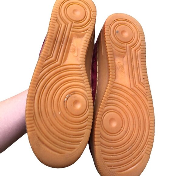 2016 Nike Air Force 1 '07 Suede Deep Garnet' Size 10 - Picture 7 of 10